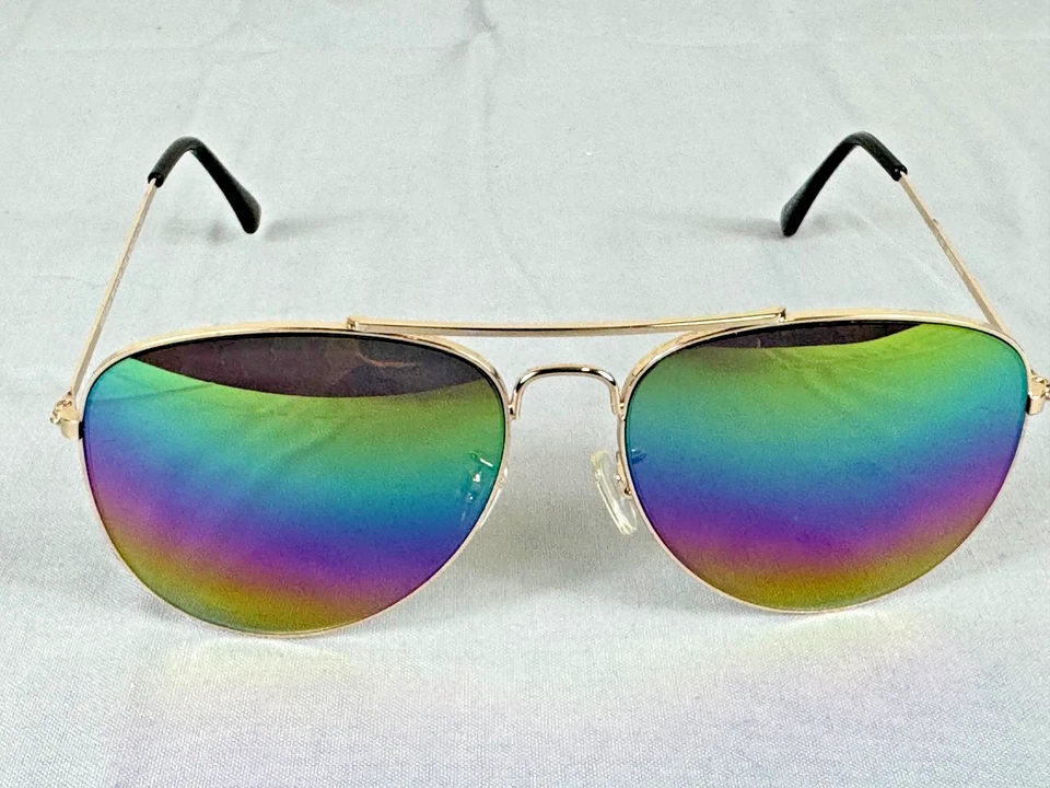 Gafas de sol Aeropostale para mujer o unisex oro rosa aviador multicolor polarizadas Foto 1 de 4