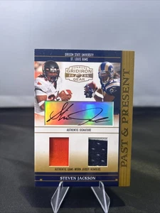 2005 Gridiron Gear Steven Jackson Past & Present GW Relic Auto /10 Rams/OK State - Bild 1 von 2
