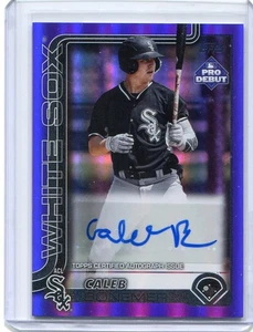 2025 Topps Pro Debut Caleb Bonemer Purple Foil Autogramm #90/299 - White Sox - Bild 1 von 2
