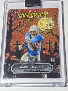 2025 Wild Card Haunted Hits Monster Hunt Omarion Hampton 2/4 RC Orange Cemetery  - Picture 1 of 3