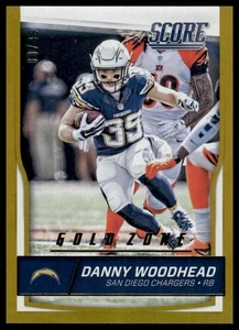 2016 Score #262 Danny Woodhead SN Jumbo Gold Zone #/99 San Diego Chargers NM+ - Picture 1 of 2