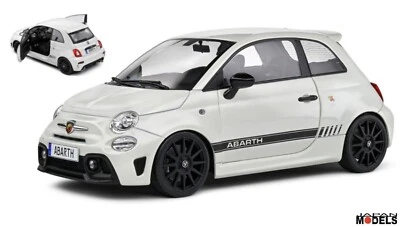 FIAT F 595 F595 Abarth Ghiaccio White 2022 Solido DieCast 1/18 S1811301 - Immagine 1 di 4