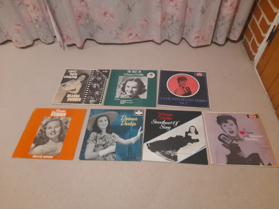 Collection of 7 Deanna Durbin vinyl LPs Movie Songs 1930s Musicals Records - Image 1 of 1