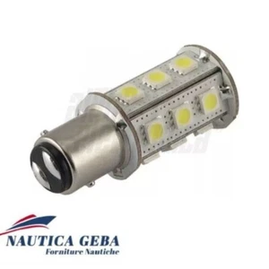 Lampadina a Led BAY15D 2W 10 30Vdc  Bianco freddo per fanali di via 12 24 - Foto 1 di 6