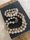 Vtg As Is Miriam Haskell Baroque Pearl Necklace Filigree Clasp~  Loss Of Finish