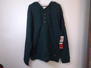 Canada Weather Gear Green Sherpa Lined Hoodie Sweatshirt Jacket Men’s Large NWT - Picture 1 of 5