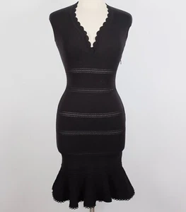 New Alexander McQueen sz Small dress stretch dress bodycon mainline - Picture 1 of 15