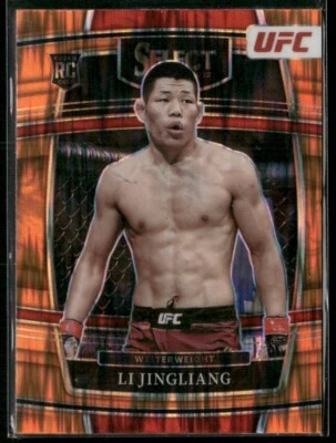 2022 Select UFC Concourse Orange Flash Prizm Li Jingliang RC - Image 1 of 2