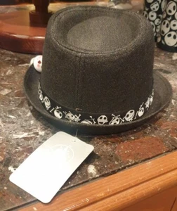 Fedora / Mr Jack Flocked Hat Disneyland Paris - Picture 1 of 3