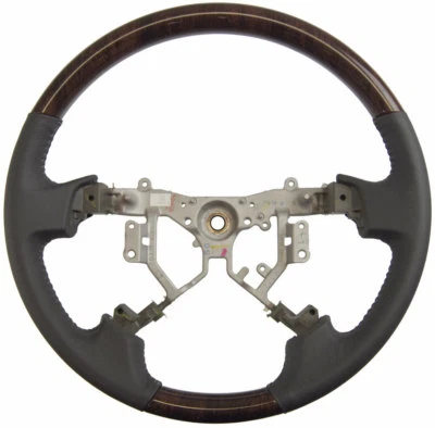 Volante Toyota Avalon 2008-2011 couro cinza escuro com grão de madeira escuro novo - Imagem 1 de 4