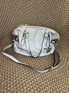 Michael Kors Baby Blue Leather Handbag / Shoulder Bag / Crossbody Bag - Picture 1 of 17