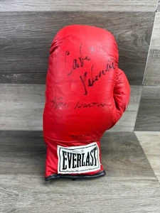 Guante de Boxeo Carlos Palomino y Ken Norton Boxer Firmado Rojo Everlast - Imagen 1 de 8