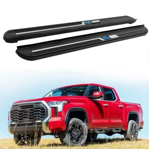 Barra Nerf de pedal de peldaño lateral fija apta para Toyota Tundra 2022 23 24 25 - Imagen 1 de 7
