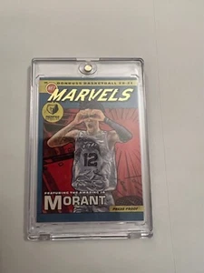 2020 Donruss Net Marvels #6 Ja Morant Press Proof Gold - Bild 1 von 2