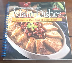 Pampered Chef Main Dishes Cookbook Cooking Kitchen Spiral Bound 2000 - Picture 1 of 4