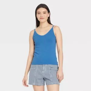 Women's Slim Fit Camisole - Universal Thread Blue Size XXL Tank Top - Picture 1 of 1