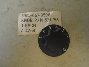 1 EA NOS CONTROL KNOB    P/N: 571756 - Imagen 1 de 3