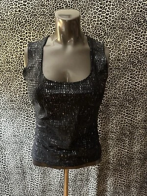 Tanque mediano con estampado de serpiente Bebe Shimmer Foto 1 de 4