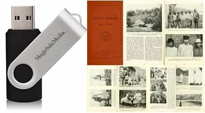 230 Old Rare Issues of The National Geographic Magazine (1889 -1912) on USB Foto 1 de 4