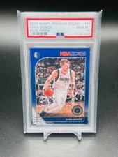 2019-20 Hoops Premium Stock BLUE PRIZM SP Luka Doncic Card #39 - PSA 10
