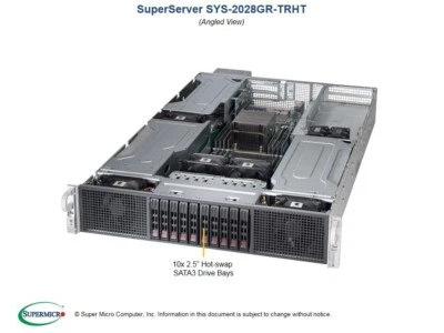 Supermicro SYS-2028GR-TRHT Barebones Server, X10DRG-HT NEW, IN STOCK, 5 Year Wty - Image 1 of 4