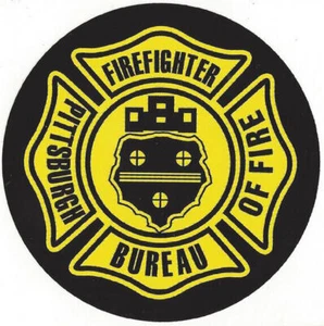 Pittsburgh Fire Department 4 1/2" Vinyl Decal / NEW - Bild 1 von 1