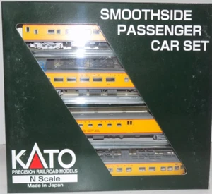 KATO N Scale Trains Union Pacific -2 Smoothside Passenger 4 Car Set A #106-1002 - Picture 1 of 2