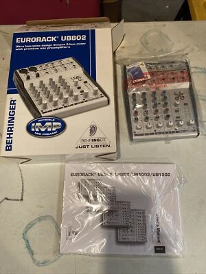 Behringer Eurorack UB802 Ultra Low-Noise 8-Input 2-Bus Mixer   NO POWER SUPPLY - Image 1 of 4