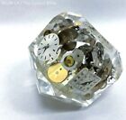 Faceted Lucite Exploded Watch/Clock Parts Paperweight