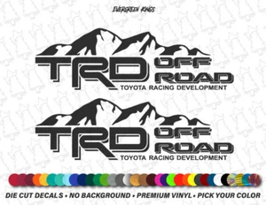 TRD Mountain Off Road TOYOTA RACING DEVELOPMENT Tundra Tacoma 4x4 Truck Decals - Picture 1 of 4
