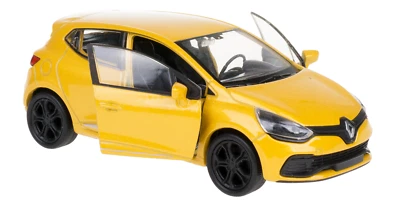 Renault Clio RS French Family Car Model Diecast Toy Yellow 1:34-1:39 Scale Welly - Image 1 of 4