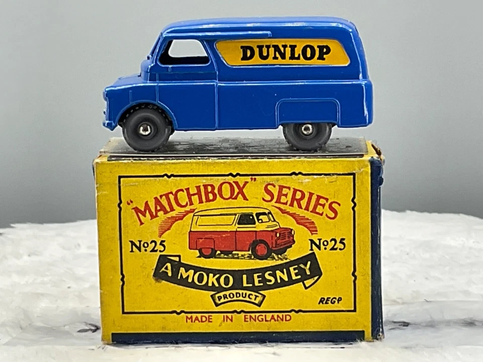 Furgoneta Dunlop Moko Lesney Matchbox Nº25 A 1956, como nueva, original en original, caja, sin precio de venta Foto 1 de 4