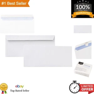 500-Pack Peel & Seal White Business Envelopes with Security Tint for Privacy - Picture 1 of 9
