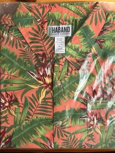 NEU Haband Hawaiihemd Herren XXL Rosa Tropical Knopfleiste Kurzarm - Bild 1 von 2