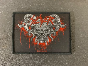 Slayer Demonic  Skull Officially Licensed Woven Sew On Patch - Picture 1 of 7