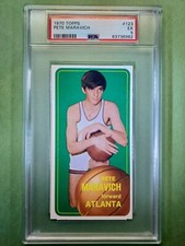 Pete Maravich 1970 Topps #123 Rookie Card PSA 5 EX