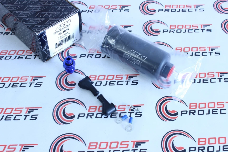 AEM 400lph 直列高流量燃料泵 044 风格 -10AN 母头进口 EFI 50-1005 — 第 1/4 张图片