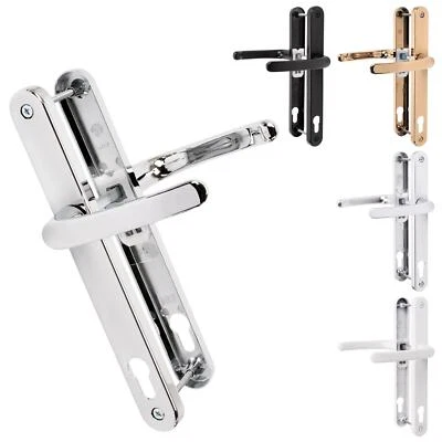 UPVC Door Handle Pair Sprung Lever Set 117PZ 117mm 237mm Fixings Replacement TSS - Image 1 of 4