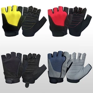 Guantes de Ciclismo Bicicleta Medio Dedo Bicicleta Acolchados Dedos Menos Deportes Moto 607 - Imagen 1 de 8