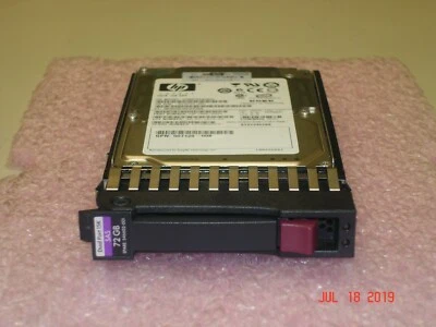 HP BRANDED 546602-001 72GB 15K DUAL PORT 6G 2.5" HDD IN SLED 512544-001 - Image 1 of 3