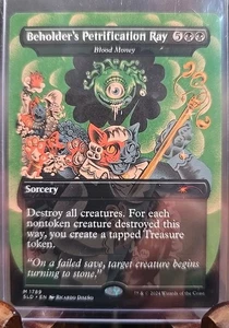 Rayo de Petrificación de Beholder - Guarida Secreta de Dinero de Sangre Gota Regular Magic The Gathering Casi Nuevo - Imagen 1 de 2