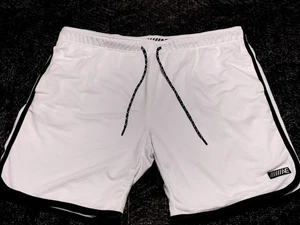 Pantalones Cortos Atléticos Para Hombre AEO American Eagle Active Flex Blanco Azul Marino Talla XXL - Imagen 1 de 5