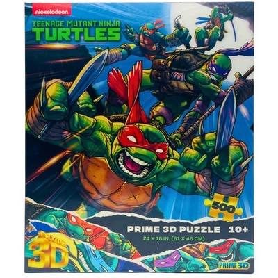 Puzzle Nickelodeon Teenage Mutant Ninja Turtles Prime 3D 500 piezas nuevo Foto 1 de 3
