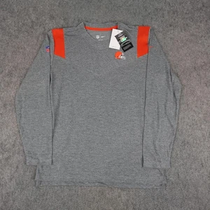 Camisa Cleveland Browns Para Hombres Grande Gris NFL Fútbol Nike Dri Fit Manga Larga - Imagen 1 de 14