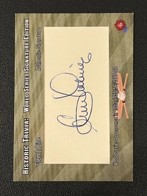 Clem Labine 2022 Historic Autographs Auto World Series Signature Dodgers - Image 1 of 2