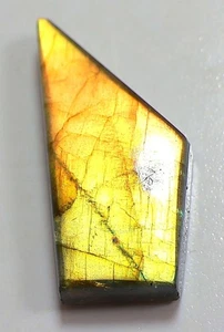22 Ct 6X14X29 mm Natural Gold Fire Labradorite Fancy Cabochon Gemstone RG-762 - Picture 1 of 1
