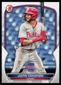 2023 Bowman Draft Justin Crawford #BD-71 BASEBALL Philadelphia Phillies - Bild 1 von 2