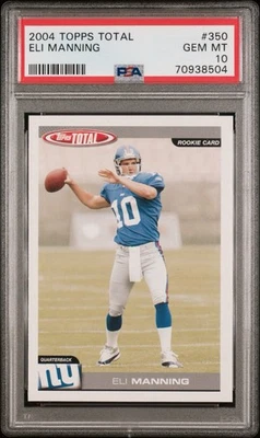 2004 Topps Total Eli Manning #350 Rookie PSA 10 Gem Mint RC! - Image 1 of 3