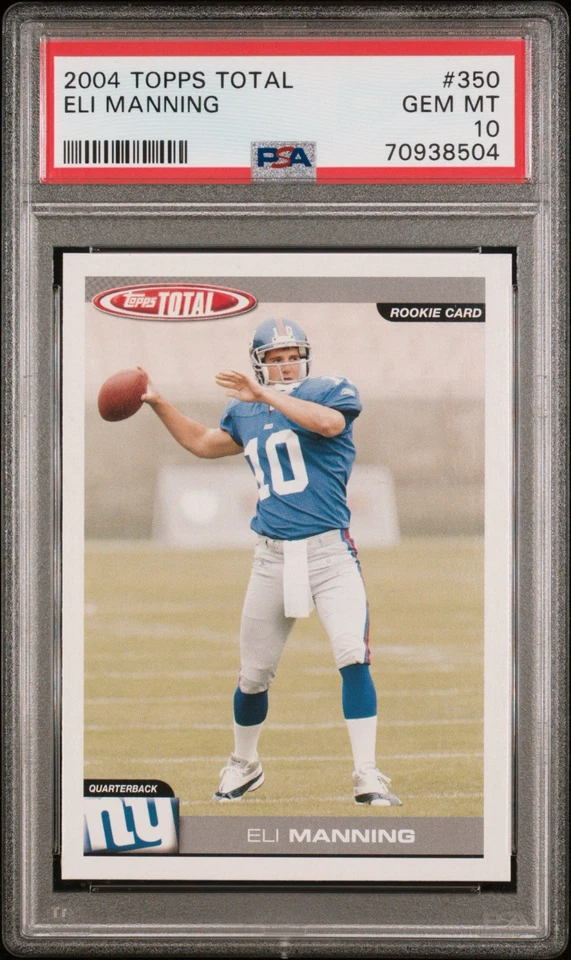 2004 Topps Total Eli Manning #350 Rookie PSA 10 Gem Mint RC! - Image 1 of 3