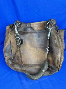 Vintage Bona Allen 1970 Leather Mail Bag, Hippie Bag ~ needs restoration - Picture 1 of 21